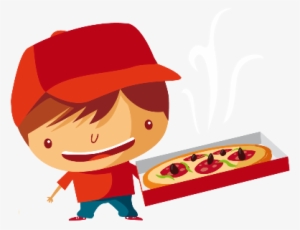 Make Your Day Special With Us - Pizza Delivery Boy Png
