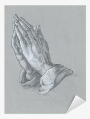 Hands , Pencil And White Chalk Technique Sticker • - Albrecht Dürer