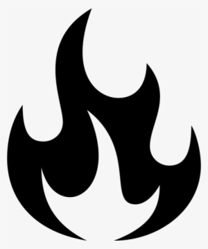 This Ape's On Fire - Black And White Fire Png