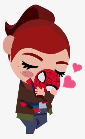 How Cute Are These New Spidey And Mj Stickers We've - Portable Network Graphics
