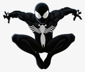 Spider-man Clipart Spider Hanging - Spider Man Black Suit
