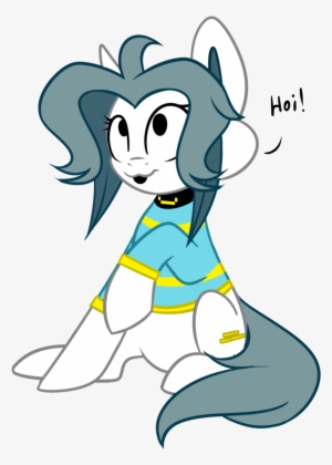Despotshy, Clothes, Ponified, Safe, Shirt, Simple Background, - Temmie Pony Cutie Mark