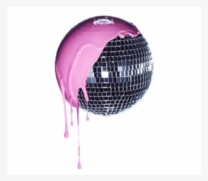 Disco Ball With Pink Paint - Sphere