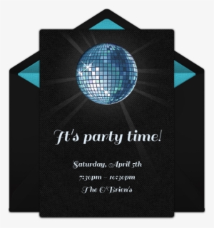 Disco Ball Online Invitation - Party