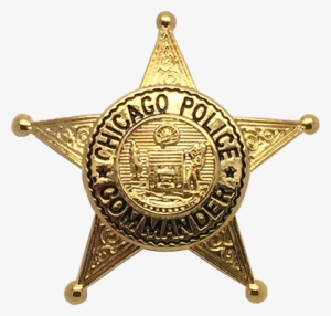 Chicago Police Department Star Lapel Pin - Chicago Police Department Commander Badge