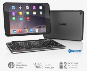 For Ipad® Mini - Zagg Slim Book Ipad Mini 4 Keyboard Case - Black