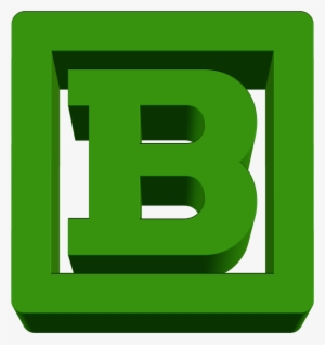 The Green Abc Letter B In The Green Frame - Gambar Huruf R Png