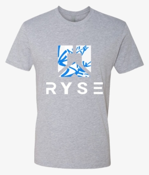 Grey With White/blue Graffiti Tee - Custom T-shirt