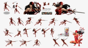 Click For Full Sized Image Elektra - Elektra Natchios Cosplay Costume