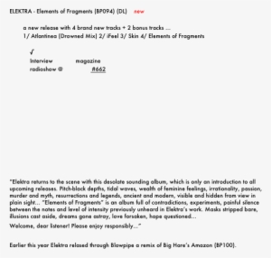 Elements Of Fragments (dl) New A New Release With Shapeimage - Elements Of Fragments