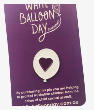 White Balloon Day Enamel Lapel Pin Sold Out - White Balloon Day