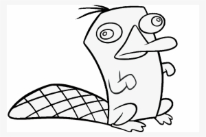 Share This Image - Perry The Platypus Outline