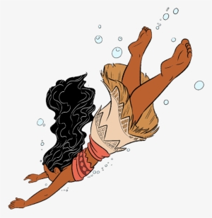 Moana Swimming - Moana Swimming Png