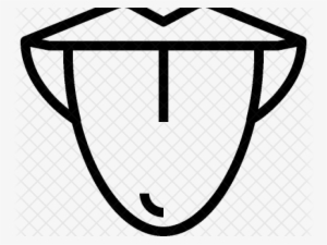 Drawn Tongue Sense Taste - Icon