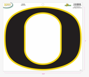 University Of Oregon - Black And Yellow Oregon Logo