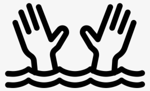 It's A Logo Of Two Lines Of Waves With Two Hands Coming - Need Icon