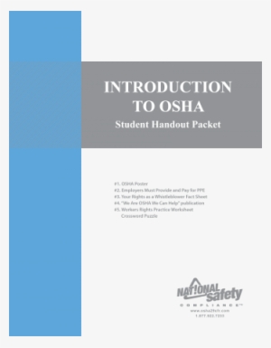 Introduction To Osha: Student Handout Packet [book]
