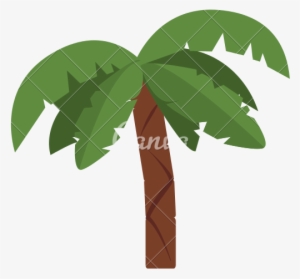 Palm Tree Clipart Icon - Vector Graphics