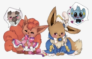 Rockruff Vulpix Eevee And Shinx By Ponipoke - Eevee And Shinx
