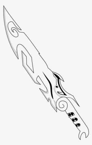 Sword Drawing Line Art Samurai Weapon - Sword Drawing