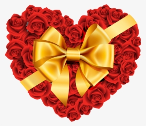 Heart Of Roses Png