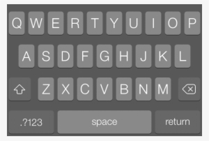 Ios Keyboard Png - Iphone Onscreen Keyboard - 640x432 PNG Download - PNGkit