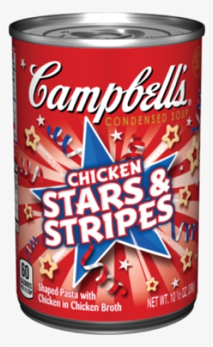 Chicken, Stars, And Stripes Soup - Campbells Condensed Soup, Chicken Noodle - 22.4 Oz