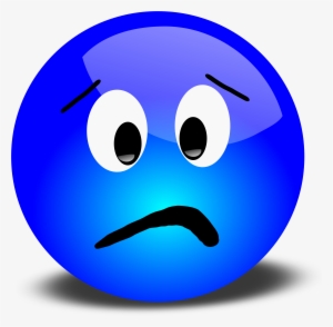 Blue Smiley Face Png - Distress Clipart