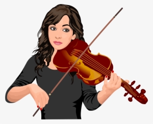 Clipart Resolution 2303*1875 - Playing Violin Clipart
