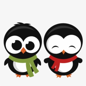 Penguin Set Svg Cutting Files For Scrapbooking Winter - Scalable Vector Graphics