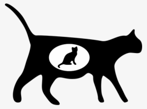 21470 Black Cat Silhouette Clip Art Free Public Domain - Transparent Background Cats Clipart