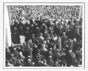 President Johnson Working On His Inaugural Address