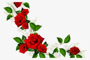 Flowers Near Me Crown Clipart The Are - Red Flower Borders Png