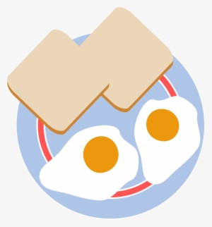Breakfast Clipart - Eggs And Toast Clipart