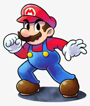 Mario Luigi'' Rpg Style Mario [ssb4 Pose] By Master - Mario Luigi Rpg Style