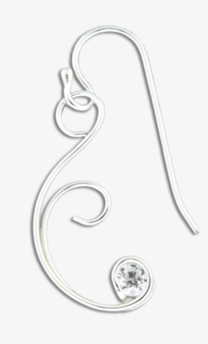 Filigree Cubic Zirconia Earrings - Earrings