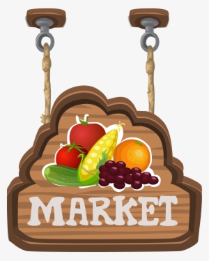 For A Fruit Veg Market From Glitch - Market Signage Clip Art