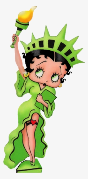 Statue Of Liberty Clipart Lady Liberty - Betty Boop