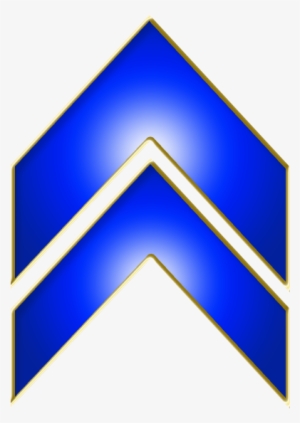 Double Arrow Blue Up - Blue Up Arrow Png