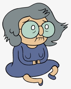 Old Lady - Sad Old Lady Cartoon