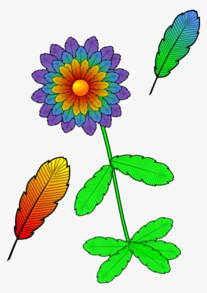 How To Set Use Flower With Feathers Clipart