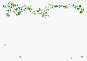 Clip Black And White Floral Partial At Clker Com Download - Spring Garland Clip Art