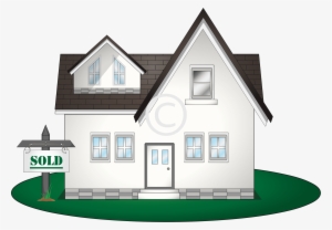House With Sold Sign - Portable Network Graphics