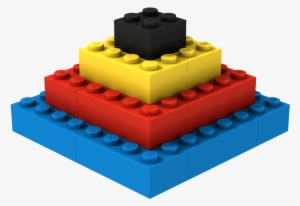 Pyramid Pov-ray Transparency - Lego Birthday Cake Transparent Png