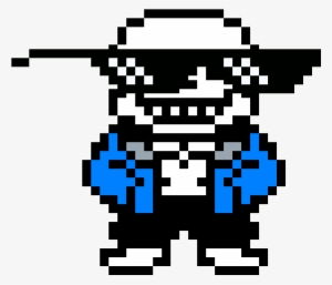 Sans With Mlg Glasses - Undertale Sans Sprite Color