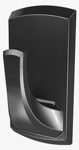 20lb Rectangular Plastic Hook In Black - Plastic