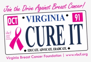 Vbcf's Pink Ribbon License Plate Is Now Available For - Blank July 2011 Calendar