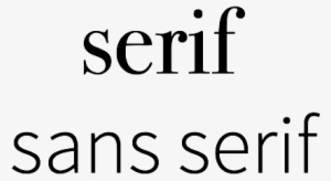 Serif Sans Serif - Sans Serif Font Png