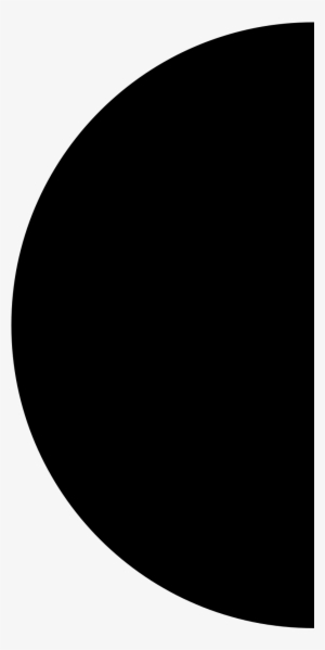 Moon Svg Tumblr Transparent - Half Circle Icon Png