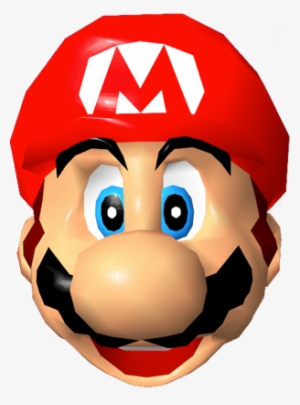 Super Mario - Super Mario 64 Mario Head Png
